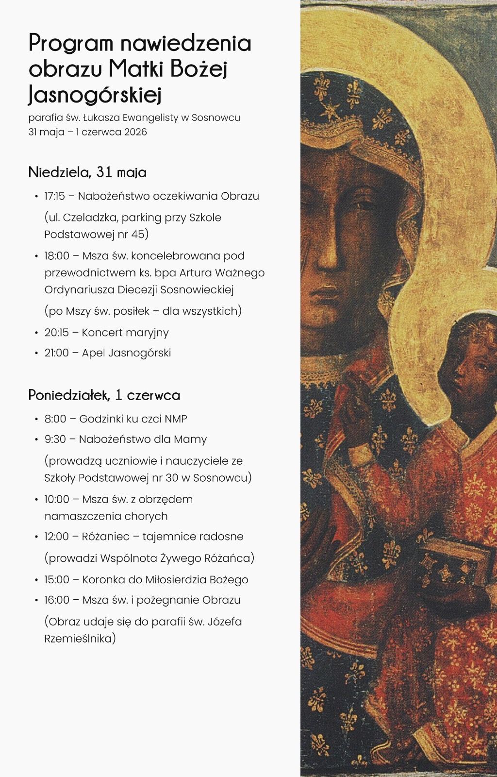 Program Peregrynacji Obrazu Jasnogórskiego