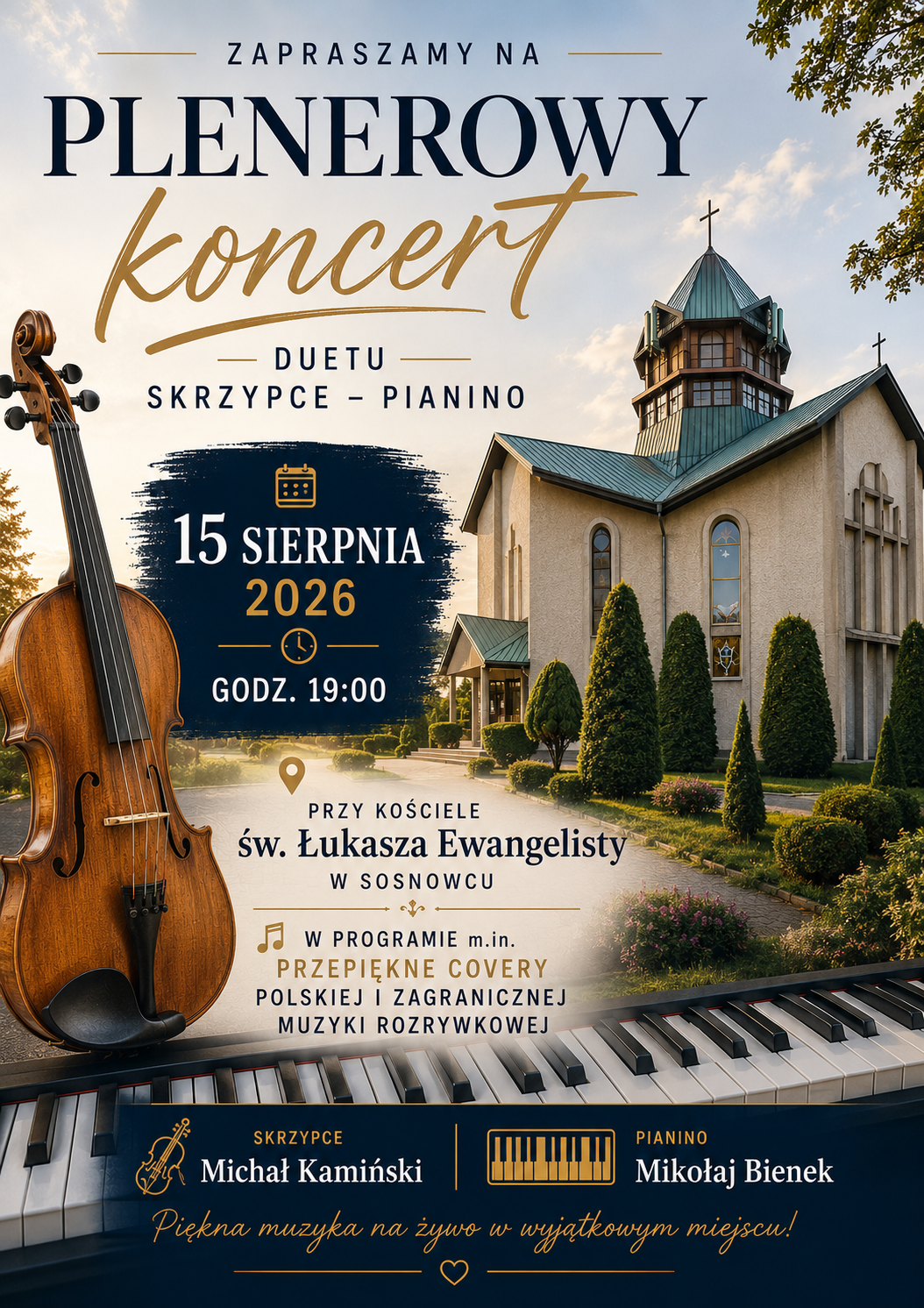 Zapraszamy na plenerowy koncert w ogrodach pallotyńskich