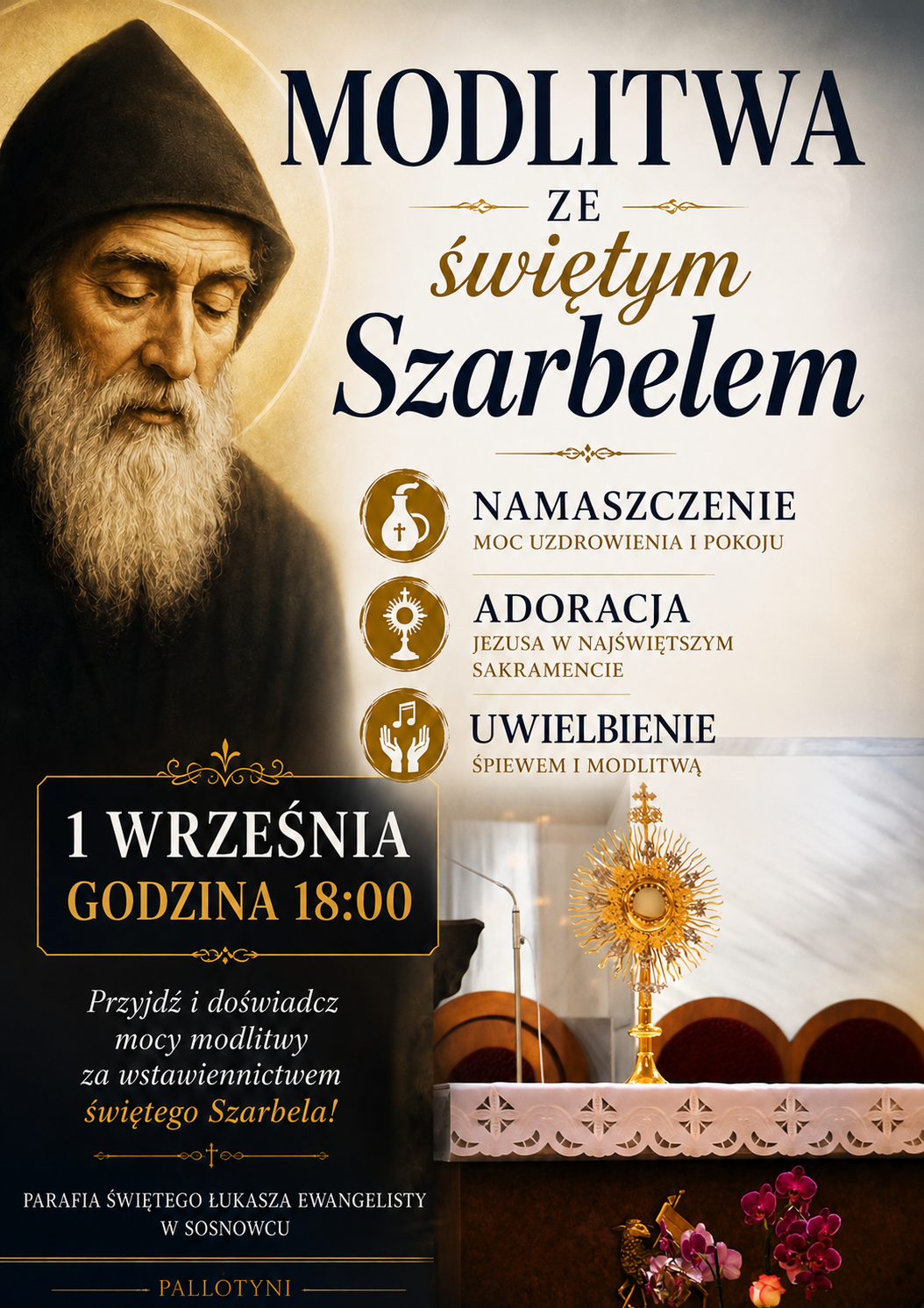 Zapraszamy na pierwsze po wakacjach spotkanie ze Św. Szarbelem.